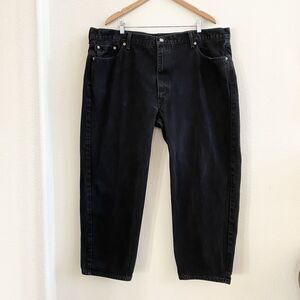 Vintage Levi’s 550 Relaxed Fit‎ Denim Jeans Mens 38x30 Dark Black Fits 48x30